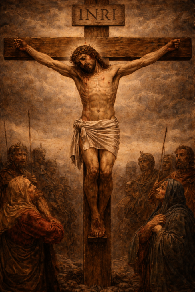 Jesus dying on the cross