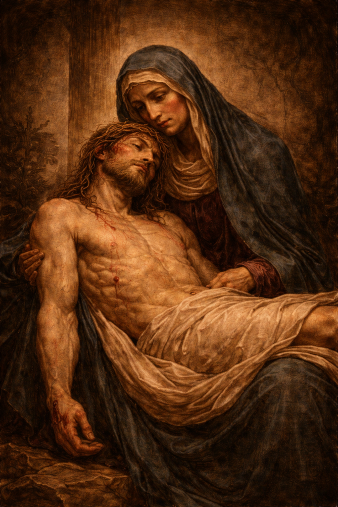 Jesus taken down from the cross