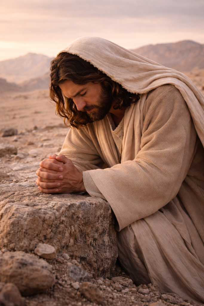 Jesus in the desert during Lent reflection