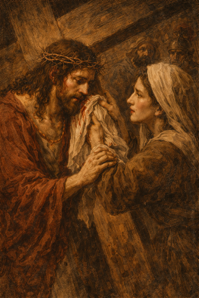 Veronica wiping the face of Jesus